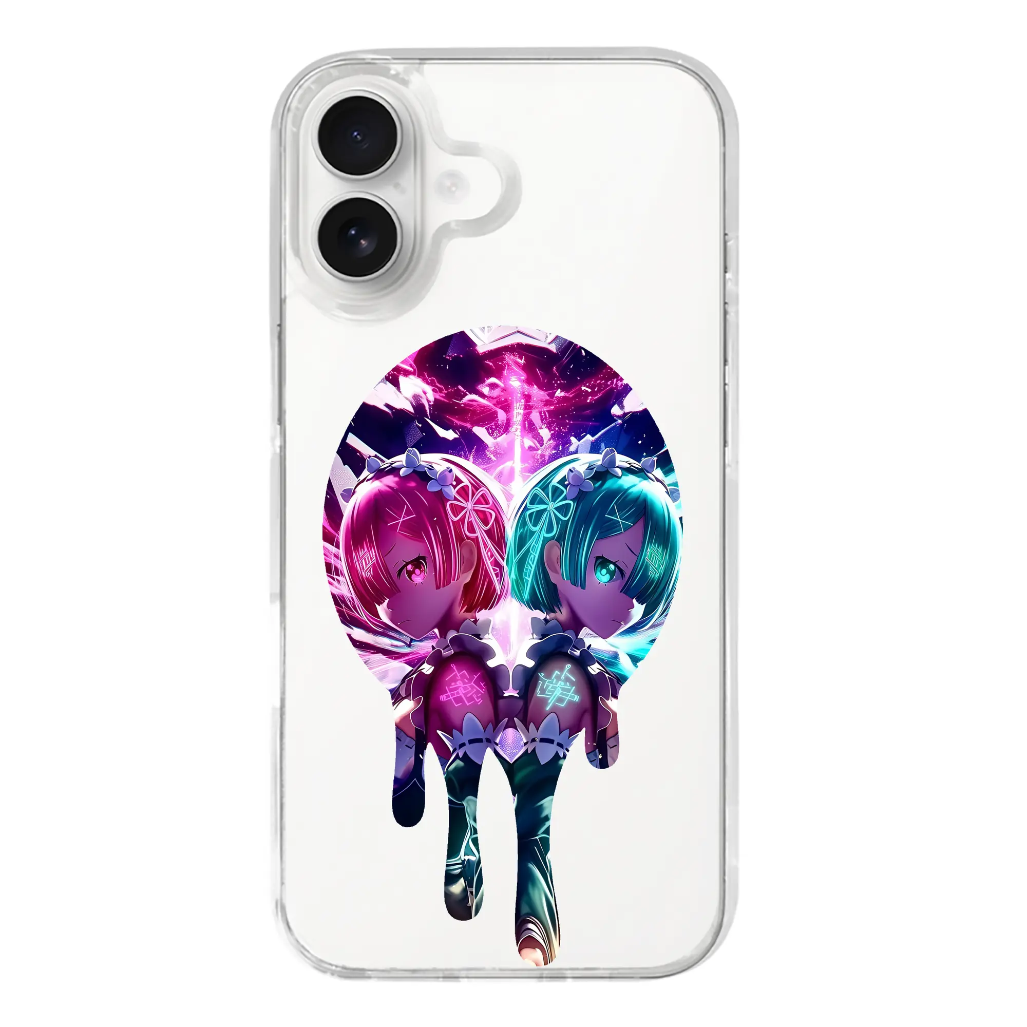 リゼロ グッズ ラム - iPhone 17シリーズ 透明スマホケース – 薄型・耐衝撃・精密フィット保護カバー